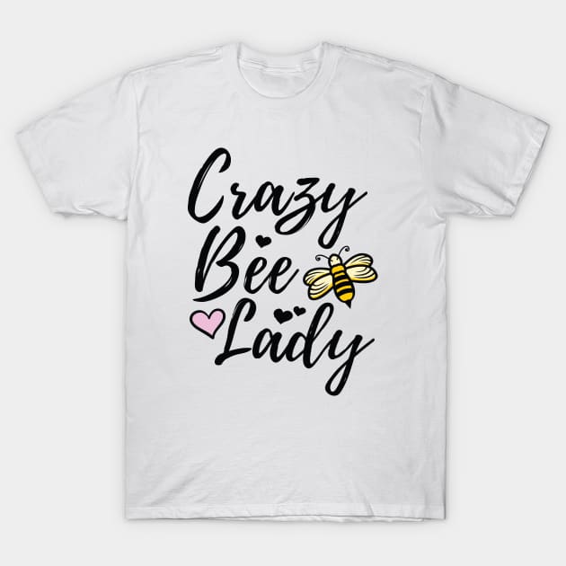 Crazy Bee Lady T-Shirt by CreativeJourney